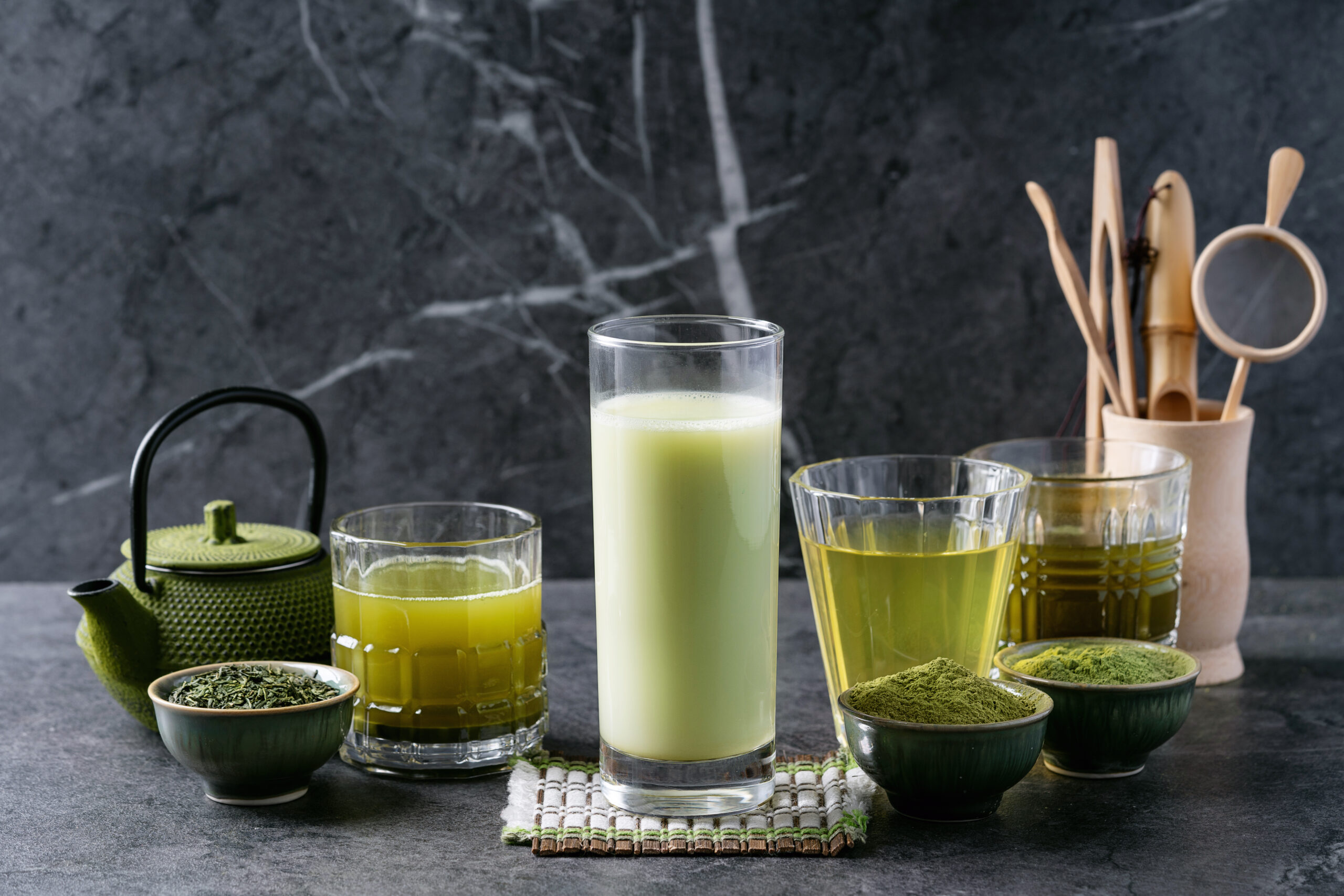 Variedad de tés matcha ceremoniales Komorebi